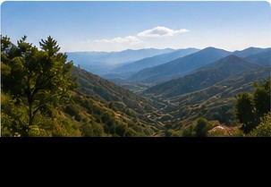Mountain landscape around Comares